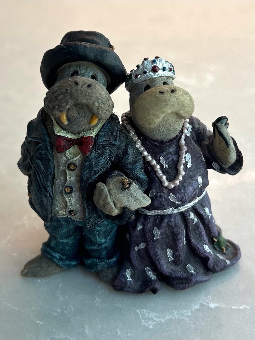Boyds Bears Walrus Couple “Sir Wilfred & Bertha Blubberton -High Society”